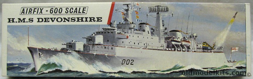 Airfix 1/600 HMS Devonshire Guided Missile Destroyer - (County Class), F302S plastic model kit